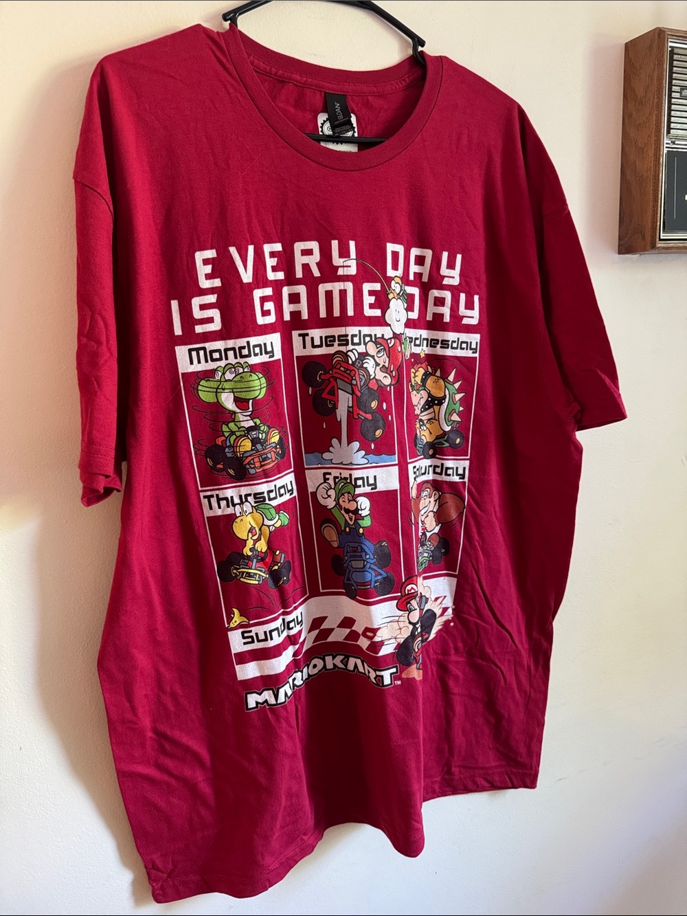 Nintendo Every Day Is Game Day Mario Kart Tee - Red